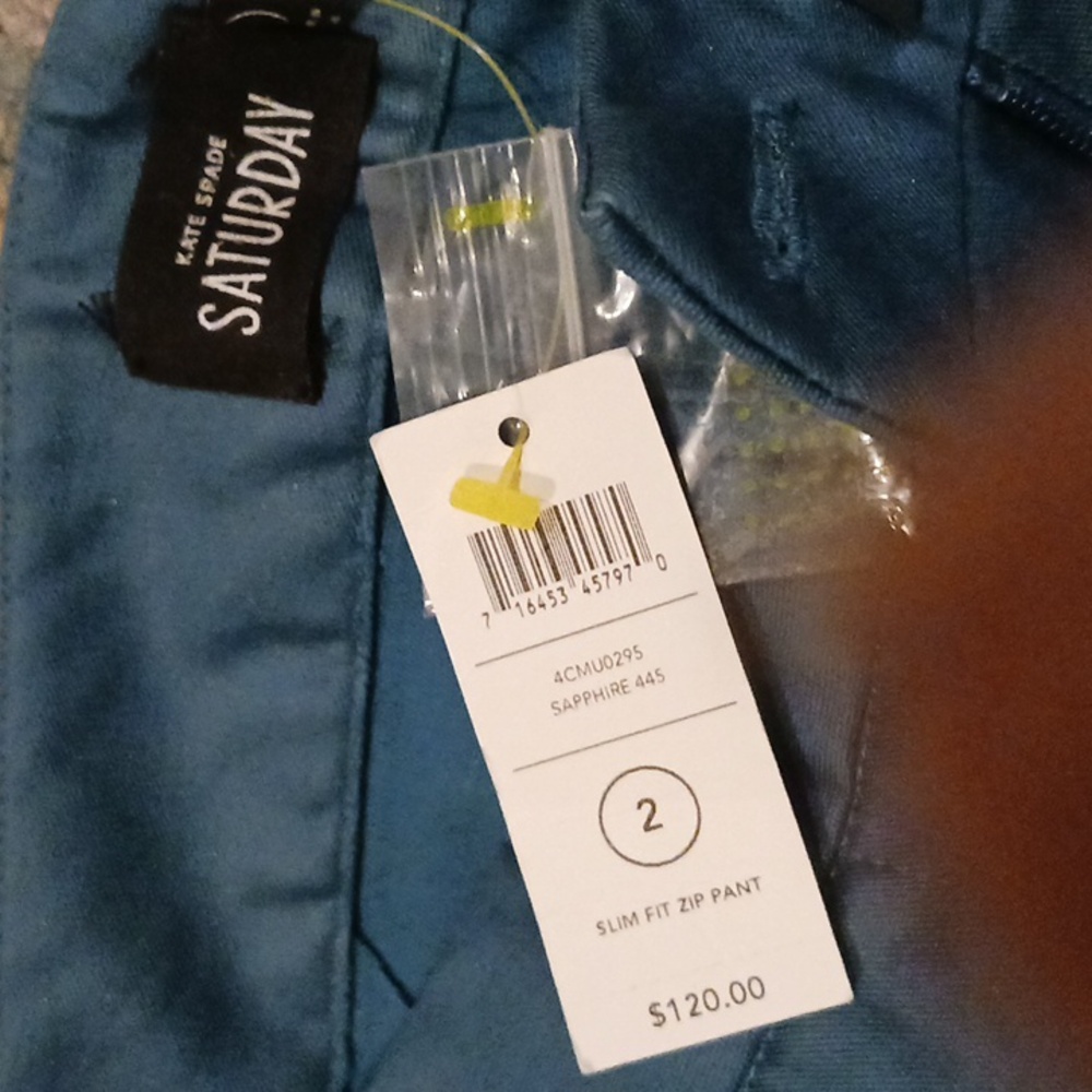 ❤️ kate spade Saturday Pants Sz 2 Nwt